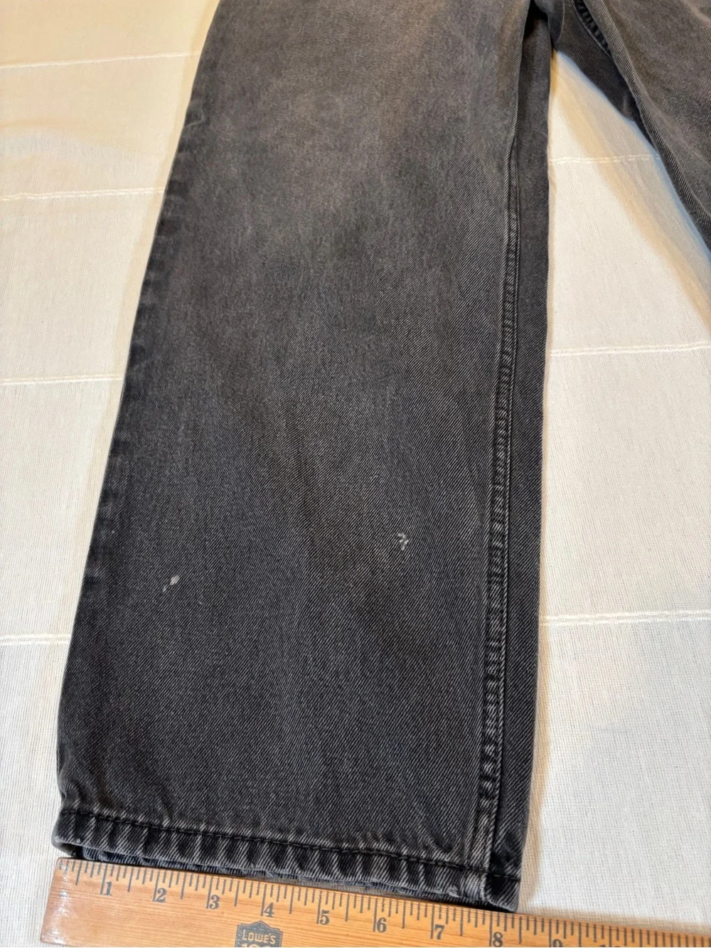 Levi’s 550 Relaxed Fit Jeans Men’s 42x32 Black Gray Denim Vintage